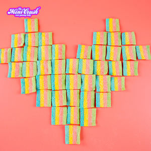 개별적으로 사워 벨트 공장 사용자 정의 다채로운 맛있는 동결 말린 무지개 벨트 거미 신 사탕 - Product Image 3