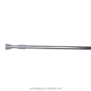 Séchoir à vêtements télescopique épaissi sans perçage, support de garde-robe de style nordique, tringle à rideau de douche de salle de bain - Product Image 4