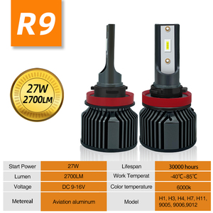 Farol <span class=keywords><strong>LED</strong></span> SFIDA R9 6000K 12V com Caixa Personalizada Plug & Play H4/H7/9005/9006/HB3 para Carros Antigos, Novo, Sem Problemas Elétricos - Product Image 4