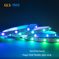 Bande LED adressable WS2812B 30 LED/m - 5V SMD5050 RGB Pixel Light, PCB en cuivre couleur de rêve pour Arduino DIY Rétroéclairage TV Décoration