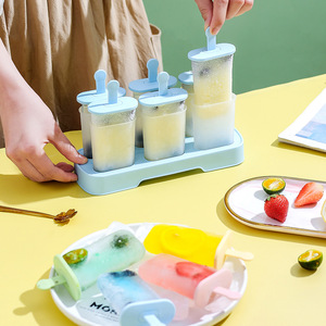 Hot DIY 6 Sâu Răng Popsicles Khuôn Tự Chế Nhựa Ice Pop Maker Dễ Dàng Phát Hành Ice Cream Khuôn Mẫu Với Được Xây Dựng Trong <span class=keywords><strong>Popsicle</strong></span> <span class=keywords><strong>Stick</strong></span> - Product Image 6