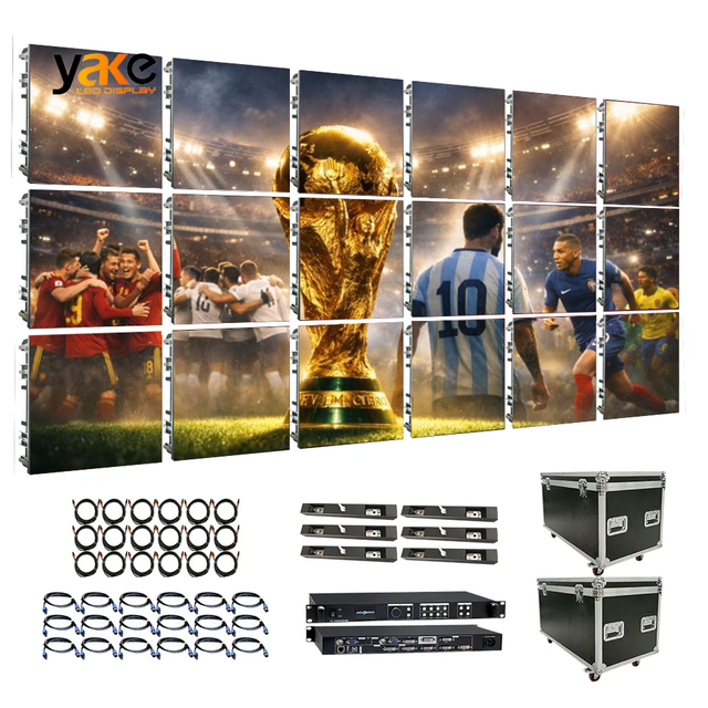 YAKE High Refresh P2.5 LED Display for Football Live Sports Viewing Rental Indoor Video Wall for Stadium Events