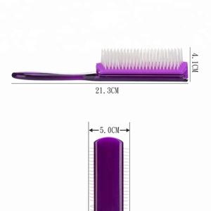 Cepillo Desenredante para Cabello <span class=keywords><strong>Denman</strong></span> de 9 Filas con Logotipo Personalizado al por Mayor, Hecho de Nailon Duradero - Product Image 4