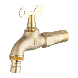 Solid Brass Bibcock 1/2 Inch Outdoor Tap Wall Mounted Anti Corrosion Polished Finish for Garden Farm Household Use - Product Image 3