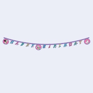 Guirnalda de Papel para Fiesta de Cumpleaños de Minnie, 2 Metros, 2 Unidades en Bolsa - Product Image 1