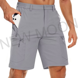 Pantalones Cortos Cargo Personalizados para Hombre, Talla Grande, Color Sólido, Cierre de Cremallera, Múltiples Bolsillos, Holgados, para Deportes al Aire Libre - Product Image 4