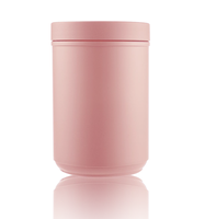 Bocaux en plastique HDPE de 8 oz, 10 oz, 15 oz avec couvercle à vis et cuillère doseuse pour poudre et bonbons gélifiés