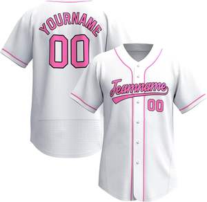 Camiseta de béisbol para jóvenes y hombres y mujeres, Camiseta deportiva con botones, cosida o impresa, número de letra, talla grande - Product Image 2