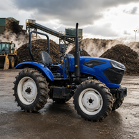 Tracteur agricole à roues 4x4 stable de 100 CV pour le labour des rizières avec système hydraulique robuste et capacité de levage élevée – Disponible dès maintenant