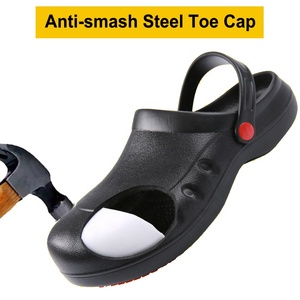 Chaussures de sécurité de cuisine légères et imperméables antidérapantes bleues <span class=keywords><strong>pour</strong></span> l'été, pantoufles confortables en EVA, chaussures de travail <span class=keywords><strong>pour</strong></span> hôtel avec embout en acier - Product Image 5