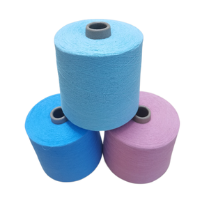 Benang katun daur ulang kualitas baik 40S biru langit katun daur ulang pola teknik rajutan benang rajut - Product Image 2