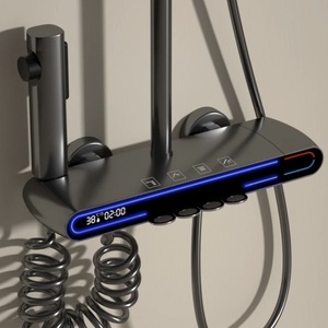Набор полностью медных душевых насаждений с цифровым дисплеем - Product Image 5