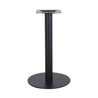 Base de piédestal de pied de table à manger en fer robuste moderne pour une utilisation intérieure/extérieure Applications hospitalières et hôtelières