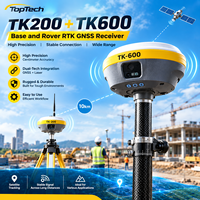 Ensemble GNSS RTK de haute précision TopTech TK600+TK200 : Récepteur GNSS RTK avec double caméra et code laser permanent