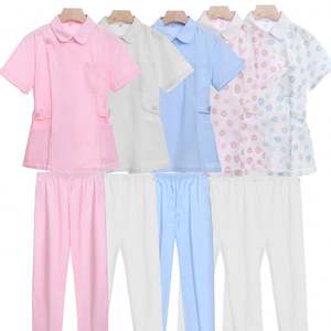 Ensembles d'uniformes médicaux personnalisés pour étudiant et infirmière Blouses et pantalons en coton respirant évacuant l'humidité <span class=keywords><strong>avec</strong></span> <span class=keywords><strong>motif</strong></span> d'impression - Product Image 1