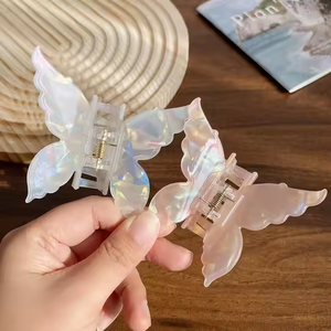 Venta al por mayor <span class=keywords><strong>de</strong></span> fábrica <span class=keywords><strong>coreano</strong></span> <span class=keywords><strong>de</strong></span> lujo Popular lindo <span class=keywords><strong>pelo</strong></span> abrazadera garra accesorios acetato mariposa <span class=keywords><strong>pelo</strong></span> garra Clips para mujeres - Product Image 2