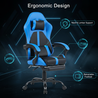 Chaise de jeu PC de haute qualité, pliable, ergonomique, avec système de soutien lombaire, pour salle de jeux, joueurs PC