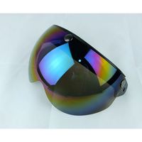 Cascos Abiertos Nuevos de 2021, Casco de Motocicleta Vintage 3/4 con Visera, Gafas Protectoras y Visores de PC en Venta