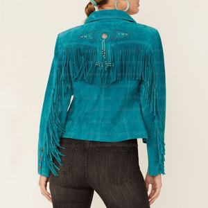 Nueva Chaqueta de Gamuza para Mujer, a la Moda, con Adornos de Flecos, en Oferta, Estilo Casual - Product Image 3