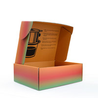 Cajas de Cartón Corrugado Personalizadas, Ecológicas, Reciclables, Plegables, con Laminado Mate y Grabado en Relieve para Almacenamiento y Embalaje de Regalos