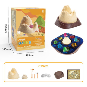 Nuevo Kit de Excavación de Gemas con 3 Temáticas, Juego de Excavación Arqueológica, Juguete Educativo <span class=keywords><strong>STEAM</strong></span> de Ciencia para Niños, Juego de Exploración - Product Image 5
