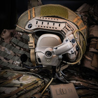 Auriculares Tácticos Antiruido para Exteriores, Auriculares de Comunicación Táctica para Casco Táctico