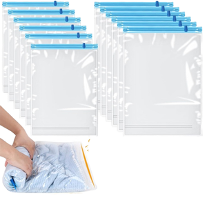 Sacs de rangement <span class=keywords><strong>sous</strong></span> <span class=keywords><strong>vide</strong></span> haute résistance, sacs de compression enroulables, pas besoin de pompe, organisateur de voyage <span class=keywords><strong>pour</strong></span> bagages et valises - Product Image 3