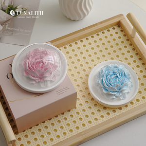 Diffuseur d'aromathérapie en gypse à la fleur <span class=keywords><strong>de</strong></span> pivoine, parfum longue durée, emballage personnalisé avec logo, pour la décoration intérieure et les entreprises - Product Image 3