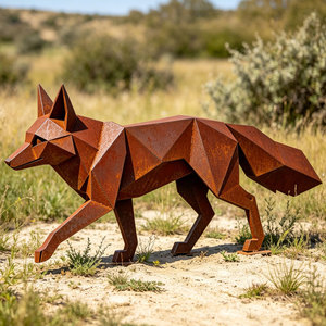 <span class=keywords><strong>Scultura</strong></span> Grande in Acciaio Corten Personalizzata da Fabbrica, <span class=keywords><strong>Scultura</strong></span> Volpe Animale Selvatico in Acciaio Ruggine, <span class=keywords><strong>Scultura</strong></span> Volpe Seduta in Acciaio Ruggine in <span class=keywords><strong>Vendita</strong></span> - Product Image 4