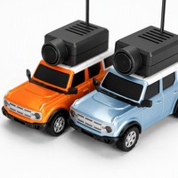 Voiture télécommandée RC Hobbi Grade 1:64 avec caméra HD WiFi, stabilisateur gyroscopique, jouet pour enfants garçons, orange et bleu, cadeau