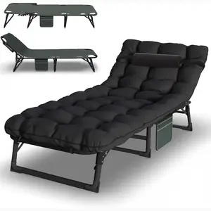 Lit de Camp Pliant Portable pour Camping, Chasse, Plage, Barbecue, Randonnée, Bureau avec Sac de Rangement - Product Image 3