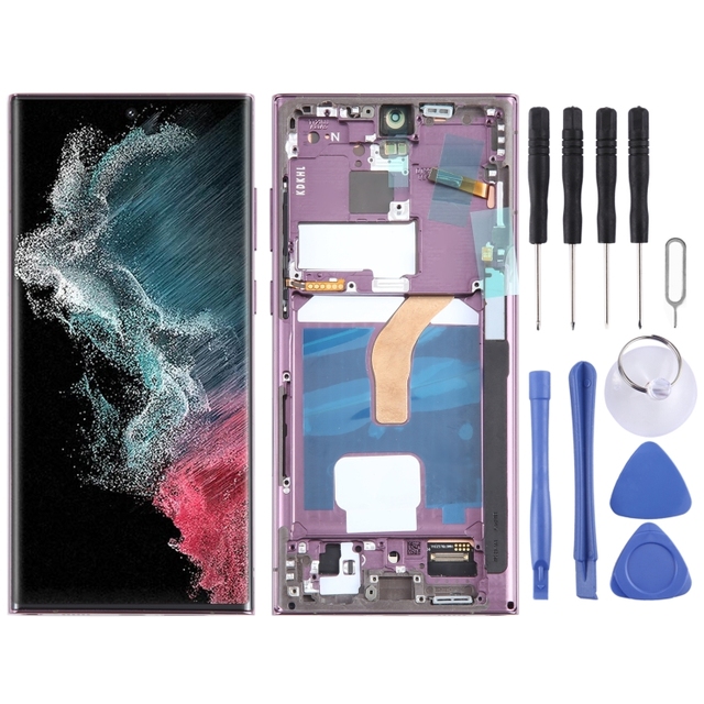 Direct Selling for Samsung Galaxy S22 Ultra 5G SM-S908B EU Edition OLED LCD Screen Digitizer Full Assembly With Frame