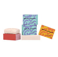 Boîte à savon écologique faite à la main haute Durable carton mat feuille d'or/estampage pour soins de la peau cosmétiques cadeaux expédition