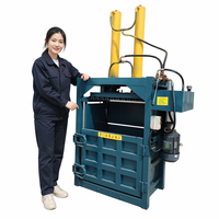 Petite presse à balles hydraulique multifonctionnelle pour paille et fourrage, compacteur de bouteilles en plastique PET pour station de traitement des déchets