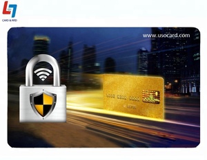 <span class=keywords><strong>Carte</strong></span> de blocage NFC RFID personnalisée 13,56 MHz anti-piratage, anti-skimming, sécurisée <span class=keywords><strong>pour</strong></span> la protection des paiements bancaires (débit et crédit) - Product Image 4