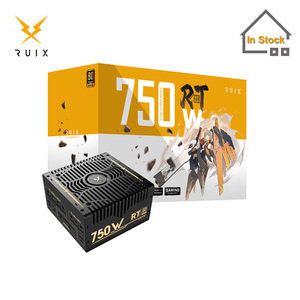 Ruix RT750W komputer APFC Modular penuh, suplai daya tinggi sumber PC Desktop ATX aneka output komputer APFC Emas 80 Plus performa - Product Image 1