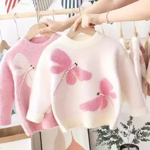 Grosir Sweter Rajut Wol Organik Anak Perempuan, Sweater Rajut Wol untuk Anak Perempuan