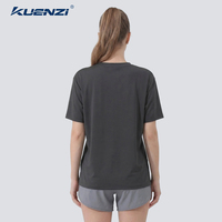 Camiseta Kuenzi de Corte Regular para Mujer, Personalizada con Logotipo, Cuello Redondo, Manga Corta, 100% Algodón, 260GSM, Talla Grande 5X