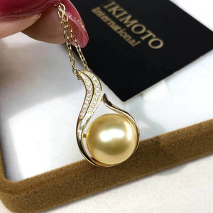 Colgante de Plata S925, Soporte Vacío para DIY, Precioso Collar con Espacio para Perlas de 10-12mm, Categoría de Producto: Collares de Perlas-30153 - Product Image 1