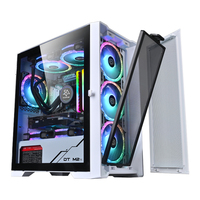 SNOWMAN New Customized PC Chassis With Tempering Glass Mid Tower M-ATX Case Gaming Computer Cases &Towers