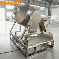 Mélangeur à tambour rotatif en acier inoxydable de qualité industrielle pour poudres aromatisantes et nutritives