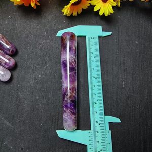 Traum Amethyst <span class=keywords><strong>Massage</strong></span> stäbe Edelstein Heil kristalls täbe Halbe del stein <span class=keywords><strong>Massage</strong></span> stäbe - Product Image 5