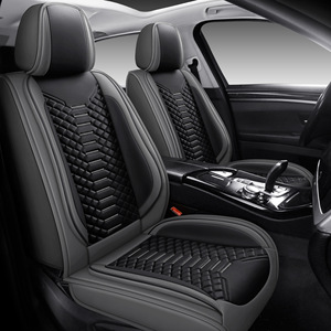 Vente Flash Exclusive Transfrontalière : Housse de Siège Auto OLIVER Universelle Quatre Saisons, Coussin Complet Cinq Places Entièrement en Cuir - Product Image 4