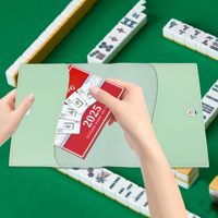 Porte-cartes de Mahjong en cuir PU, pochette pour cartes de Mahjong, sac à dés de Mahjong, pochettes de Mahjong, accessoires de Mahjong