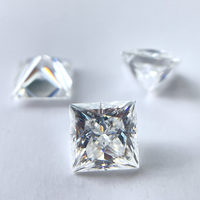 SICGEM Moissanite Synthétique Taille Princesse 3x3mm 11x11mm Couleur D Pureté VVS1 Certifiée GRA Dureté 9.25 pour Bijoux Bague
