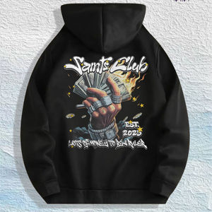 Saints Club Money Grafikli Kapüşonlu Üst %100 Pamuk ABD Deposu 7 Renk - Product Image 1