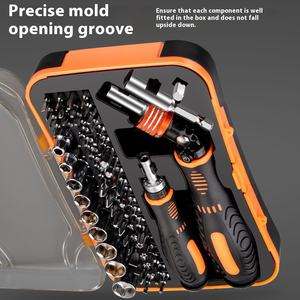 Juego de Destornilladores Multifunción con Trinquete 61 en 1, Duradero, para Reparaciones del Hogar, Mantenimiento de Muebles y Electrodomésticos - Product Image 5