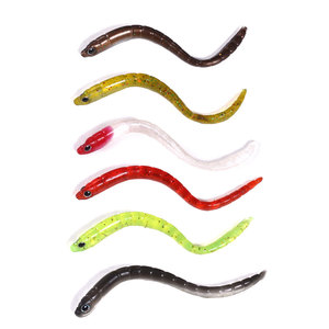 10 unids/bolsa colorido Paillette interior roscado gusano pesca suave señuelo Leurre Souple <span class=keywords><strong>De</strong></span> Peche - Product Image 1