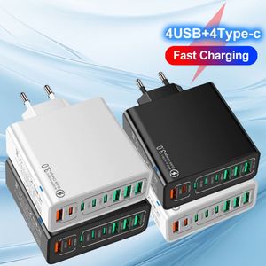 Chargeur rapide 8 ports 4USB + 4Type-C QC3.0, tête de charge multi-interface pour téléphones et tablettes - Product Image 1