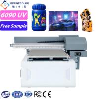 Refinecolor I1600 A1 UV Printer 6090 Flatbed UV DTF Tumbler akrilik Lighter stiker casing telepon mesin cetak